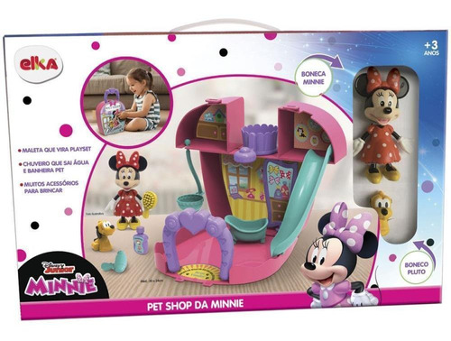 Minnie Pet Shop - Maleta Playset - 2 Bonecos - Acessórios