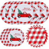 Platos Y Servilletas Papel Navidad Platos Navidad 11 Pulgada