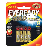 Pila Bateria Eveready Gold Alcalina Aaa4 X 4 Unidades