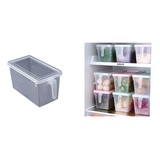 Caja Organizadora De Plástico Para Refrigerador 15.5x15x27.5