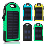 Carregador Portátil Solar Power Bank Para Celular Viagem Cor Sortida