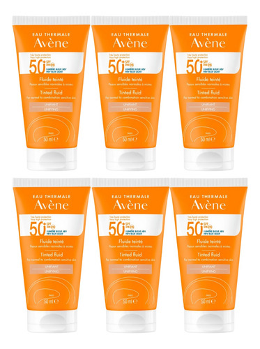 Combo X6 Avene Protector Solar Triarsorb 50+ Color 50ml