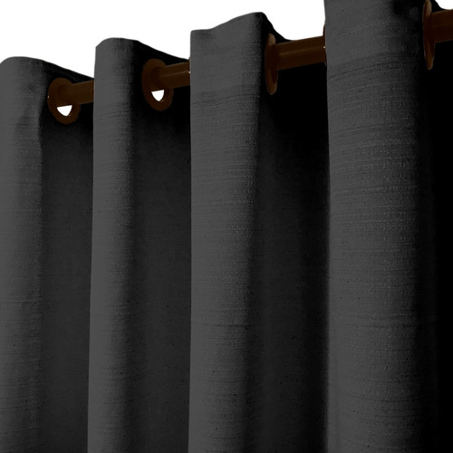 Cortina Curta De Janela Linho Rustico 2,80m X 1,60 C/ Varao 