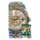 Relógio Rolex Sky-dweller Dourado Misto Base Eta 3035 Caixa