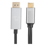 Cable De Vídeo Tipo C A Displayport 8k 1.4 Hd Para Transmisi