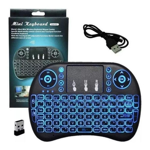 Teclado Mini Keyboard Air Mouse Touch Tv  Sem Fio Smart