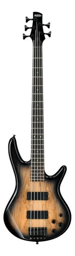 Ibanez Gsr205 Sm Ngt Bajo Activo 5 Cuerdas Acabado Del Cuerpo Laqueado Color Natural Sunburst Orientación De La Mano Diestro