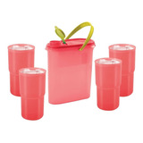 Set De Jarra 2l Con 4 Vasos Tupperware