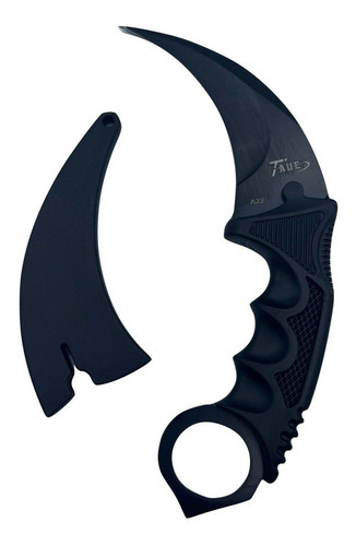 Faca Karambit Tática Militar Afiada Canivete Fulltang Defes Cor Preto