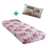 Colchon 1 Plaza Cannon Tropical 80x190 Cm + Almohada Vellon!