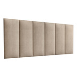 Cabeceira Estofada Queen Size Casal Box 1,60x56 Varias Cores