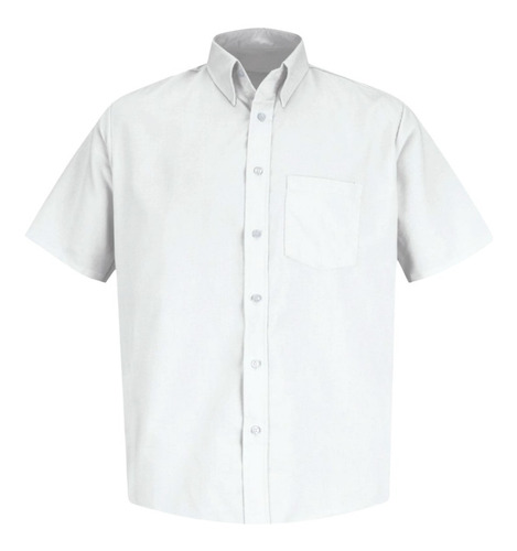 Camisa Social Masculina Tradicional Manga Curta Tam 1 Ao 10