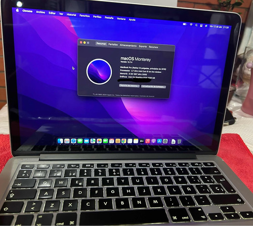 Macbook Pro Retina 13 Principios Del 2015