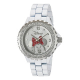 Reloj Mujer Disney W002895 Cuarzo 41mm Pulso Blanco