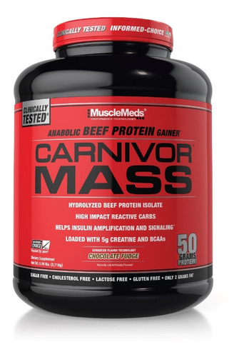 Carnivos Mass 6lbs / Chocolate + Envio - L a $58333