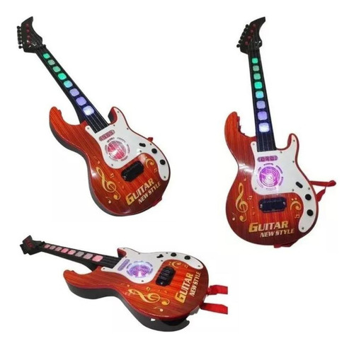 Guitarra Musical Sonidos Música Luces Niños Regalo Juguete