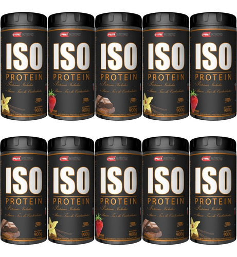 Kit 10 Iso Protein 900g - Pro Corps Sabor Chocolate