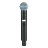 Microfone Shure Ulxd2/b58 Dinâmico Supercardióide Cor Preto