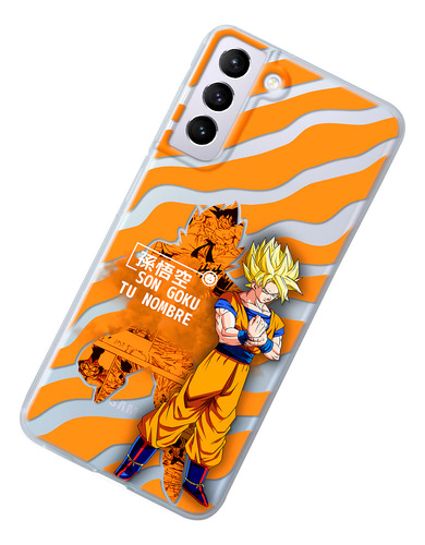 Funda Para Galaxy Dragon Ball Z Goku Ssj Con Personalizacion