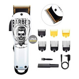 Maquina Corta Cabello Inalambrica Diseño Calavera Barberia