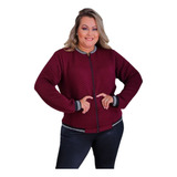 Jaqueta Feminina Bomber Plus Size Casaco Blusa De Frio