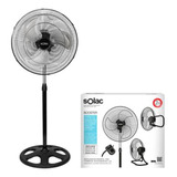 Ventilador Solac Booster 3 En 1 Metalico 18 Pulgadas Estructura Negro Diámetro 45   Frecuencia 60hz 75w Material De Las Aspas Metal