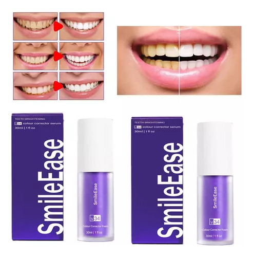 Creme Dentário Branqueador Hi-smile V34/repara 2 Unidades