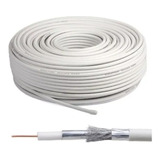 Rollo De Cable Coaxial Rg-6 Blanco 305 Mts