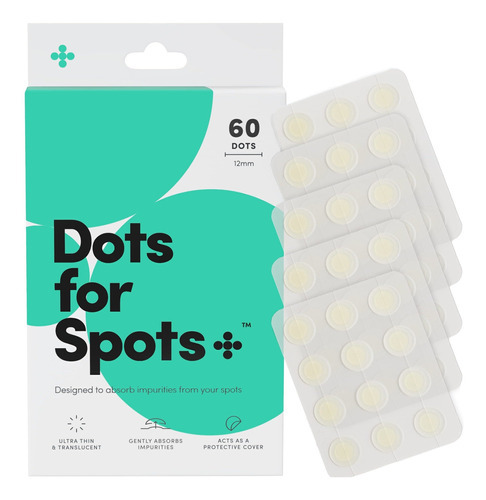 Dots For Spots Parches De Espinillas Para Cara, Paquete De 6