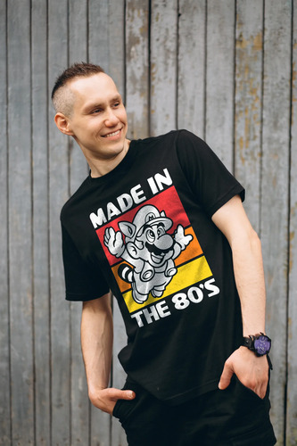 Playera Mario Bros 80 S