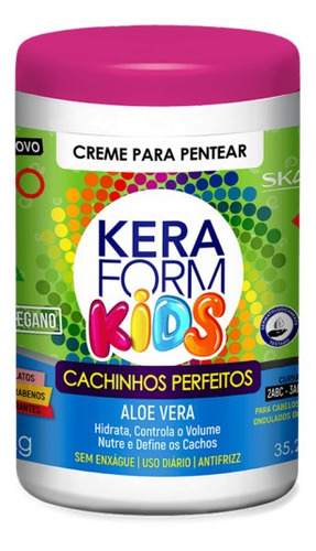 Creme Para Pentear Keraform Kids Cachinhos Perfeitos 1kg