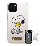 Funda Para iPhone 13 Pro Max Billetera Diseno Snoopy