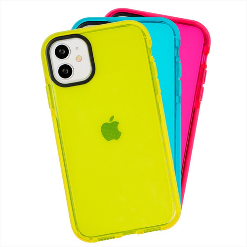 Funda Para iPhone Antigolpes Uso Rudo Colors Borde Reforzado