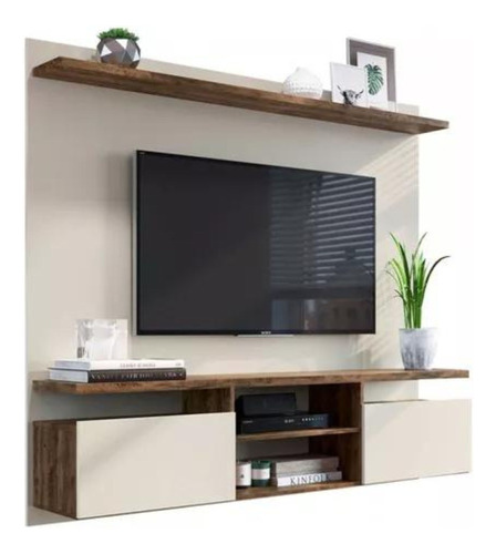 Mueble Rack Tv Dallas 65'' 2 Puerta 1.81cm Td!