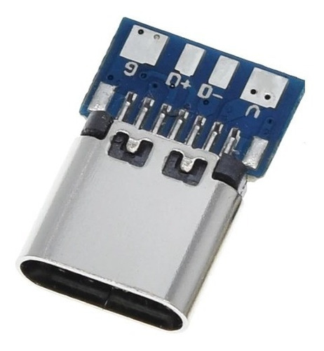 Conector Usb Tipo C Hembra Pcb (4 Unidades)