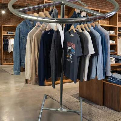 Blíster, Rack Para Ropa, Rack Redondo Galvanizado Desarmable Galvanizado