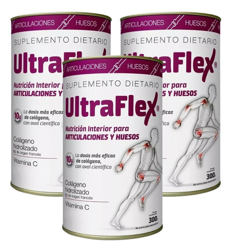 Ultraflex X3unid Colageno Hidrolizado P/ Huesos Farmaservis