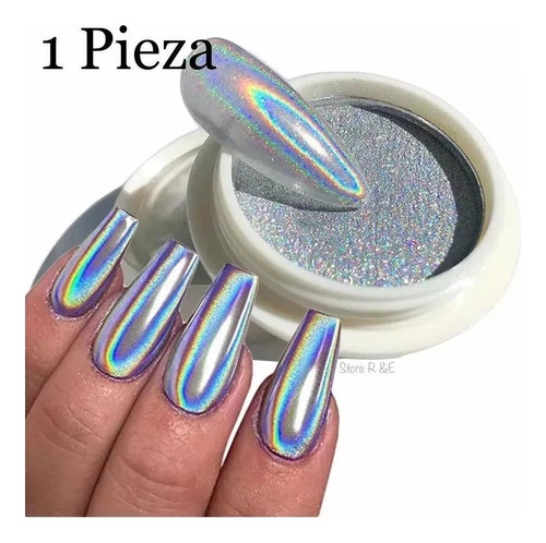 Polvo Efecto Unicornio + Aplicador Uñas