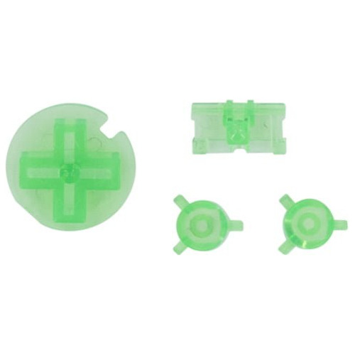 Botones Verde Transparente Para Game Boy Pocket Gbp