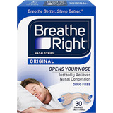 Breathe Right Nasal Strips Clear Pack  30 Tiras Nasales
