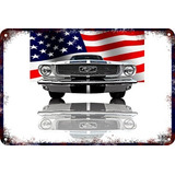 Poster Carteles Antiguos 60x40cm Ford Mustang Shelby Au-050