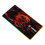 Alfombrilla Pad Mouse Gamer Msi 80 X 30 Retroiluminacion Rgb