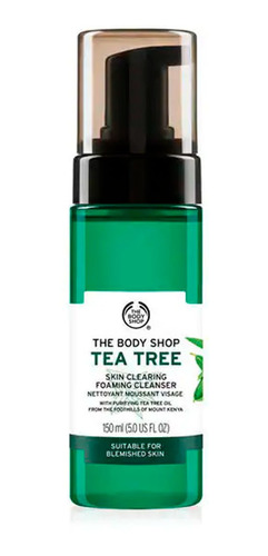 Espuma Limpiadora Facial Purificante Tea Tree The Body Shop