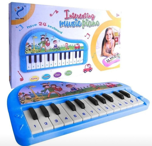Organo Teclado De Juguete Piano Musical 24 Teclas 