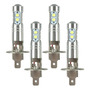 4 Bombillas Led H1 Para Faros Antiniebla, 6000 K Super Wh