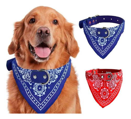 Collar Cuello Bandana Perros Grandes Mascota Ajustable L