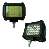 Par Faro 24 Led Dually Luz Fija Y Estrobo 12-80v 24w