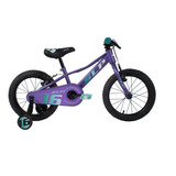 Bicicleta Slp 5 Pro Girl Niñas Rodado 16 Con Rueditas Color Lila Verde Blanco