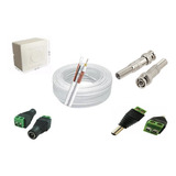 Kit Cabo Coaxial Cftv Bipolar 50m C./ Caixa Sobrepor S5c10cs