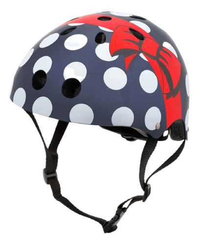 Casco Bicicleta Con Luz Infantil Polka Dot Small Hornit